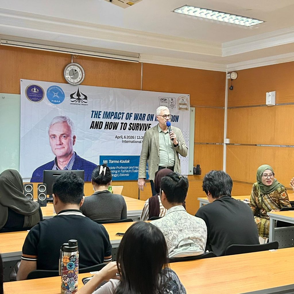 Kunjungan Dosen Tamu Internasional: Mr. Tarmo Kadak dari TalTech Estonia di FEB Universitas Trisakti